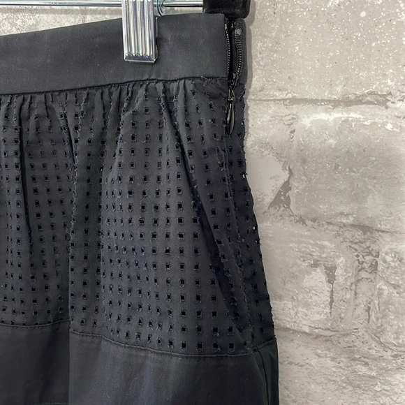 Robert Rodriguez Black Perforated Mini Skirt - Picture 4 of 5